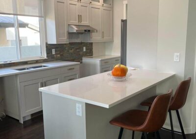 White kitchen bar stools-Kamloops Kitchen Studio